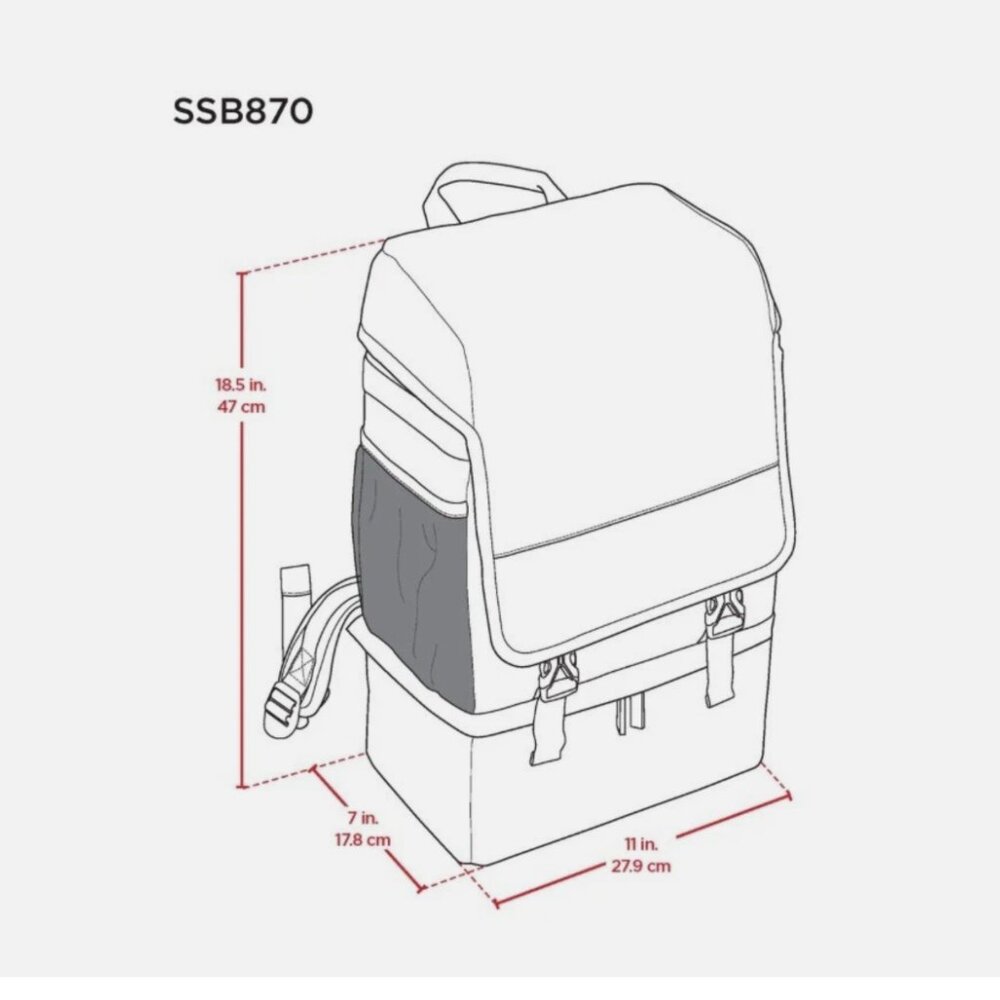 Tommy bahama backpack cooler Two Separate Cooler Parts - Picture 7 of 7